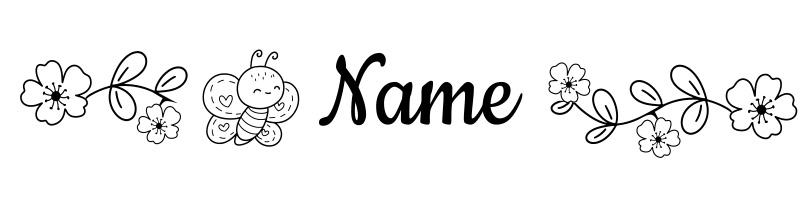 Blume mit Schmetterling