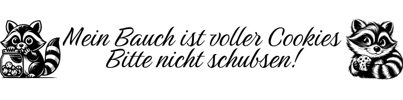 Waschbär Nicht schubsen!