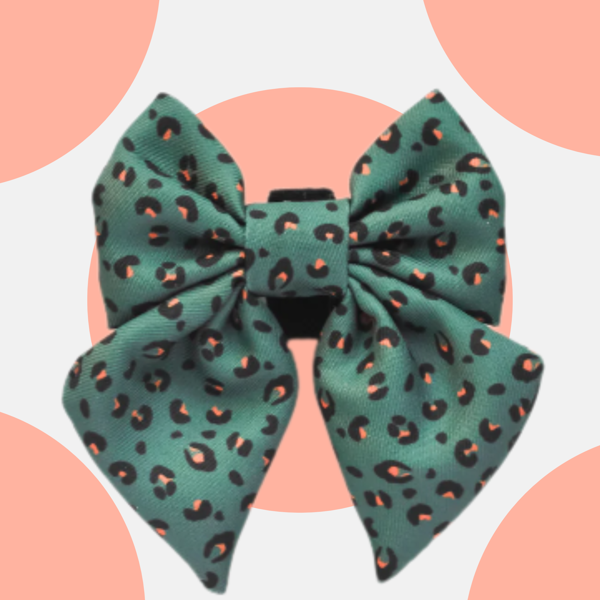 Khaki Leopard Sailor Bow