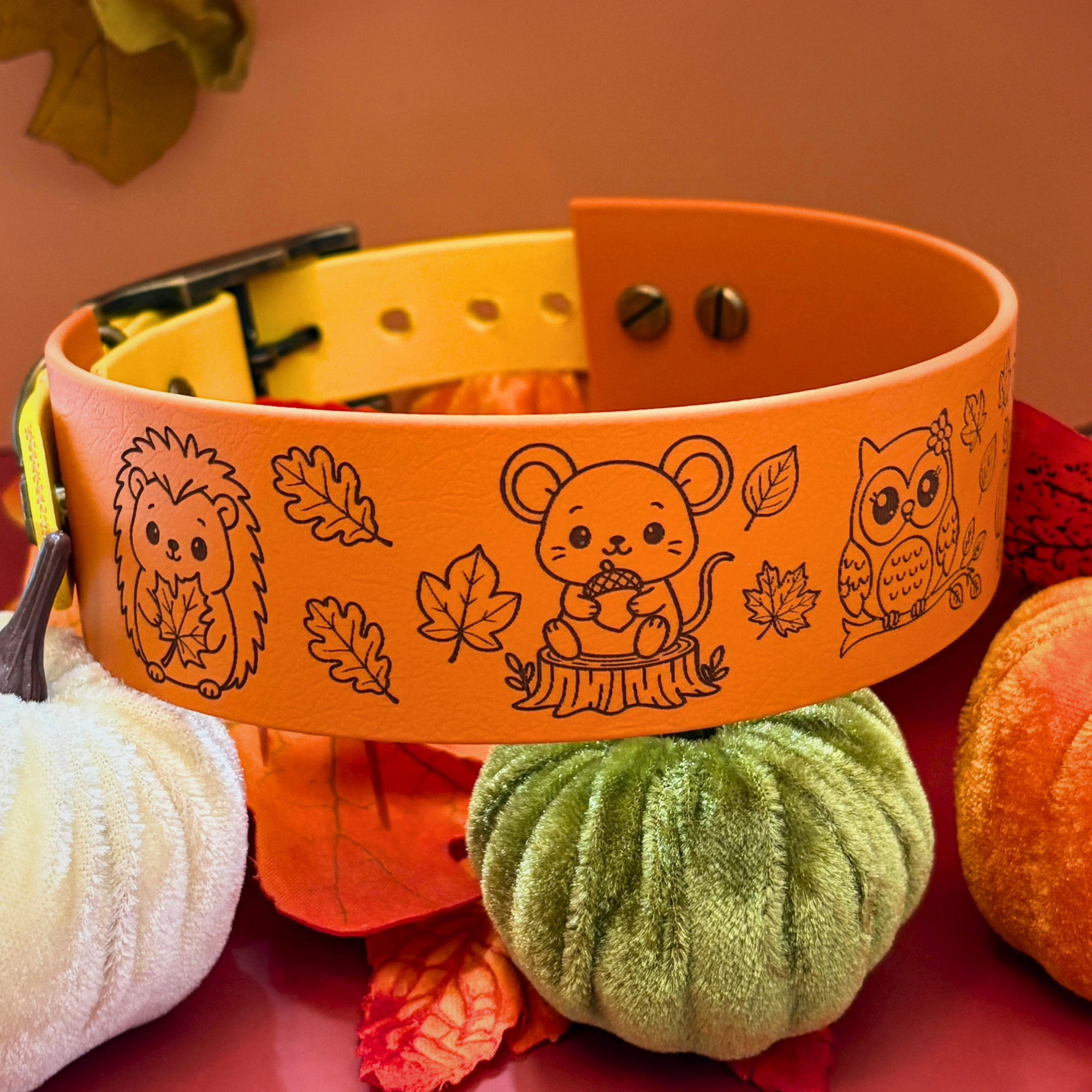 Gravierte Saison Halsband 38mm