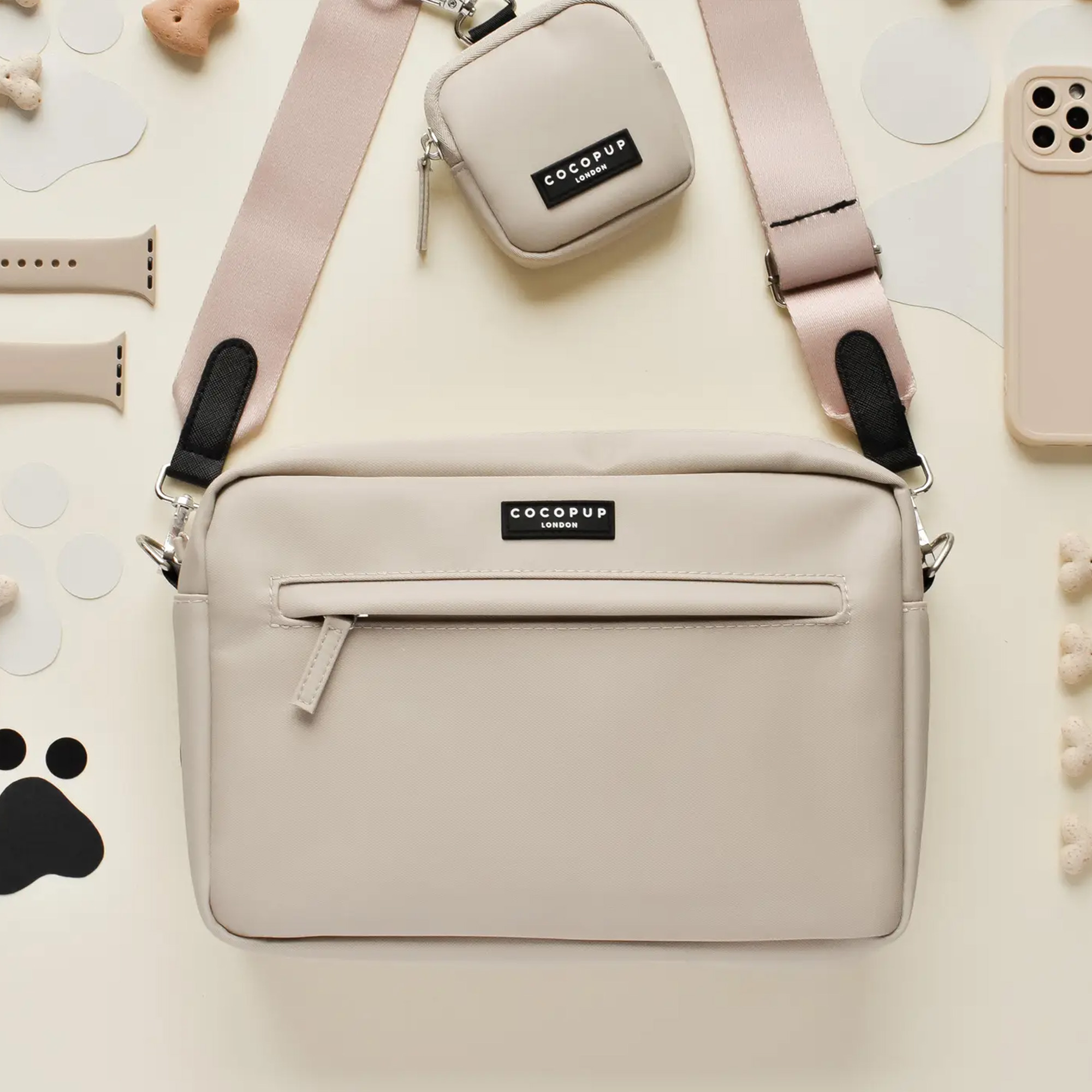 Große Gassi Tasche Caramel ohne Riemen