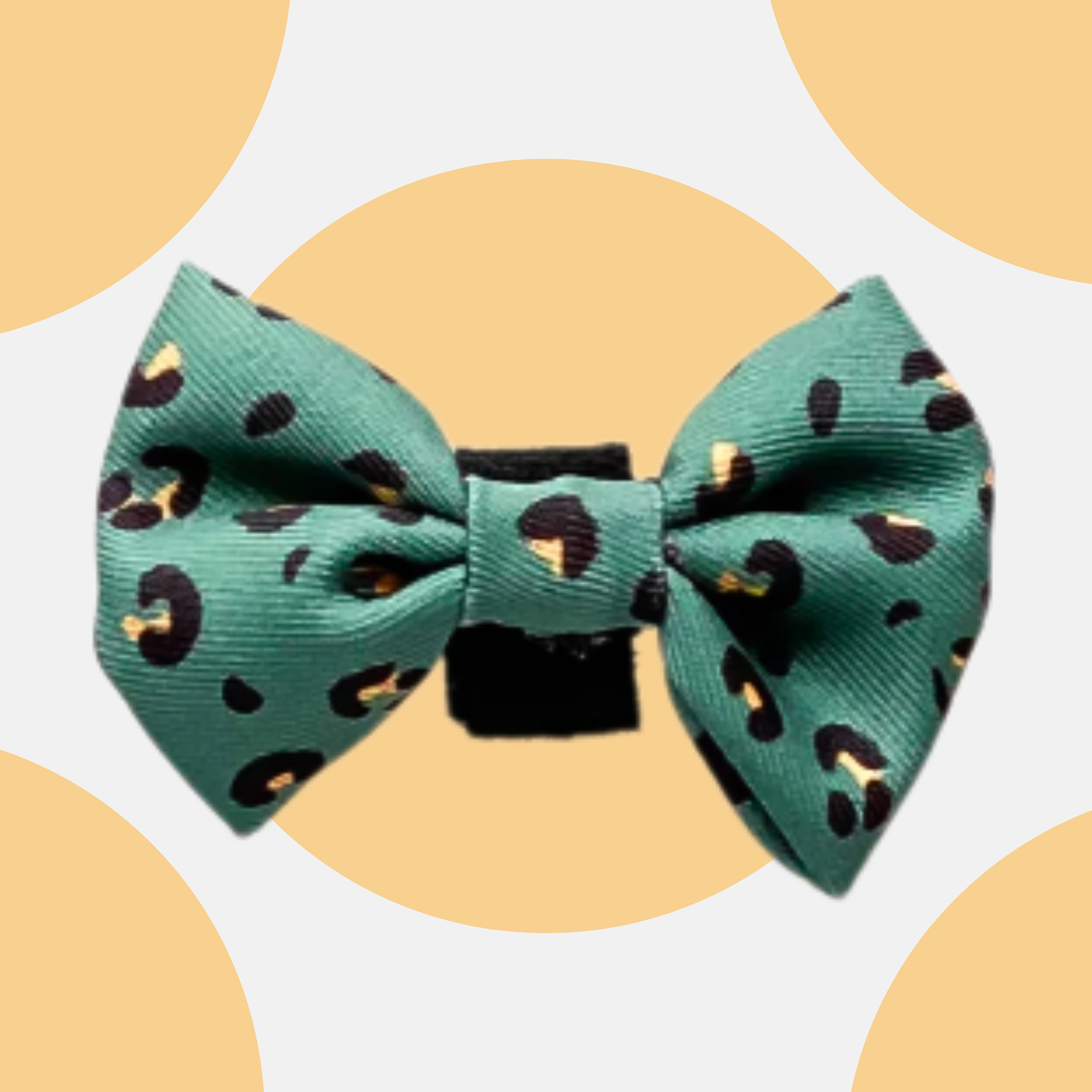 Khaki Leopard Bow