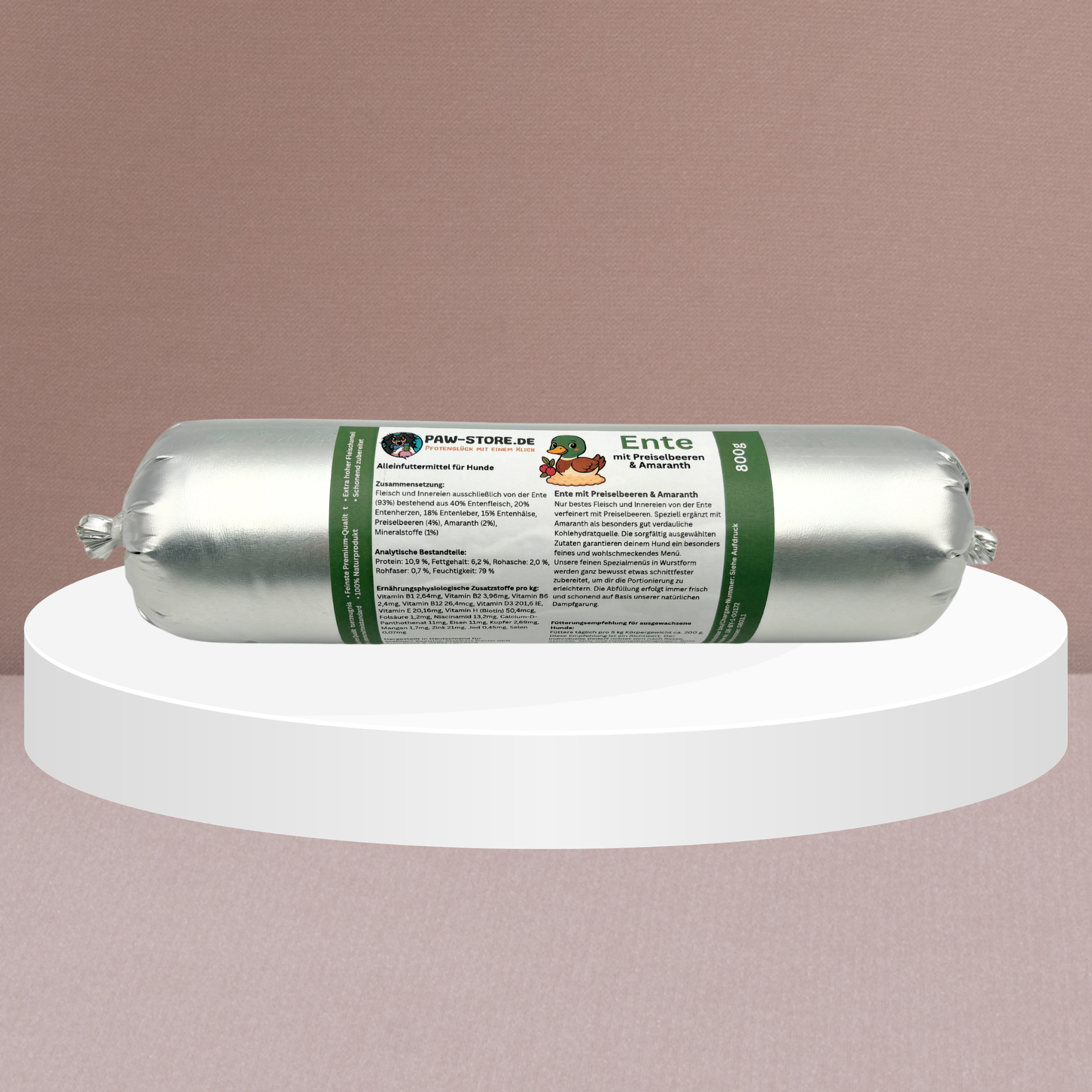 Gourmet Wurst (Barfwurst) 800g verschiedene Sorten