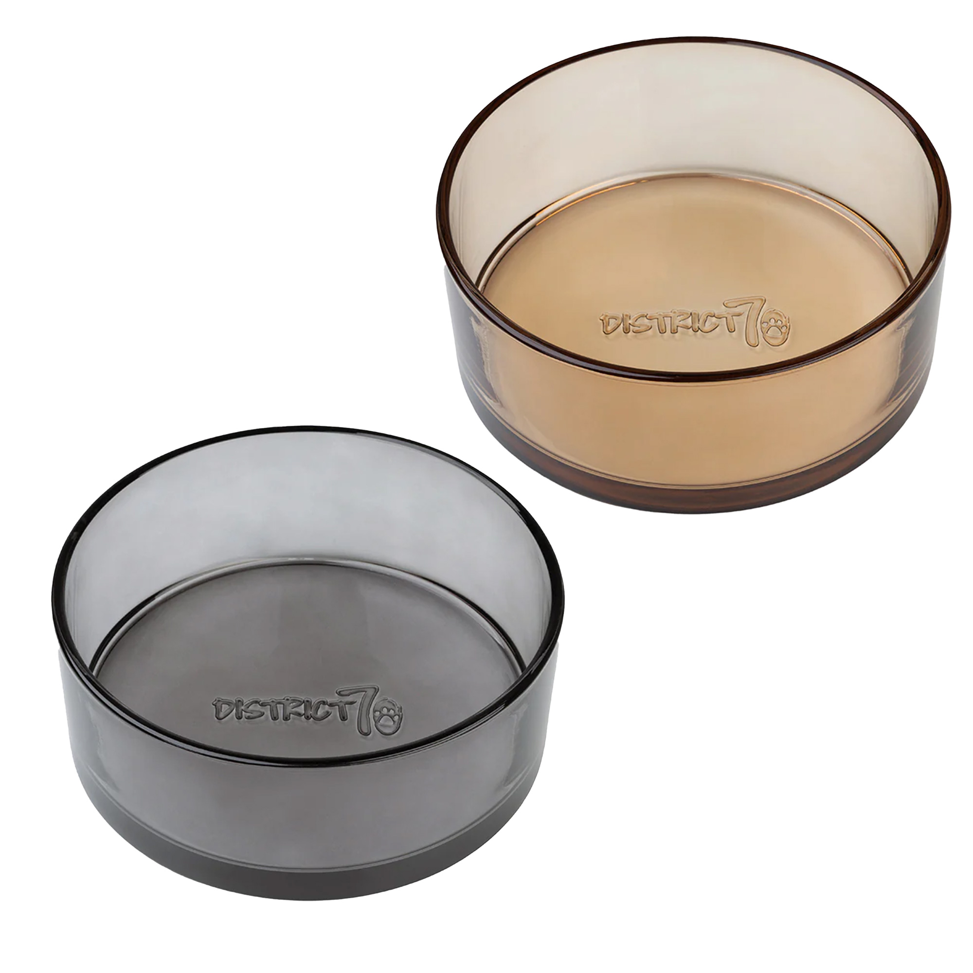 District 70 Designer Glas-Hundenapf DAWN  verschiedene Größen
