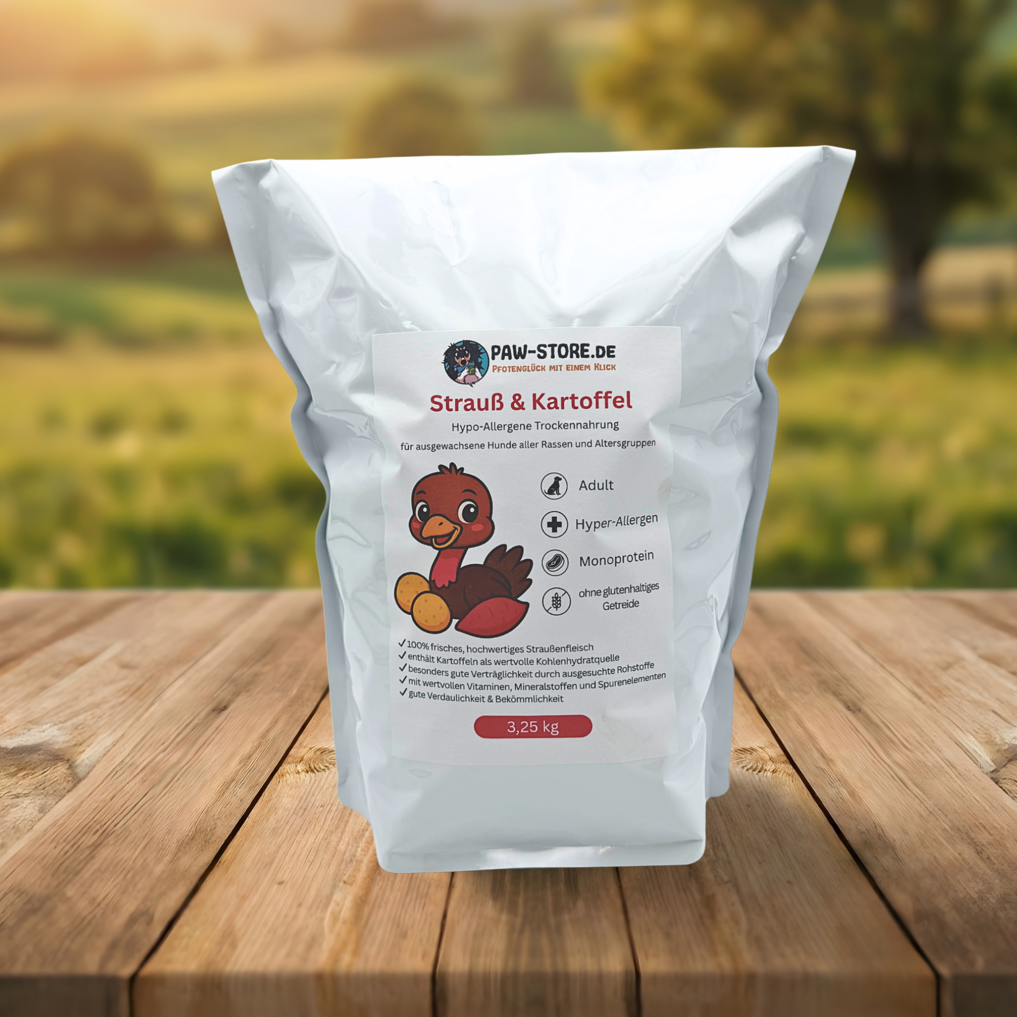 Trockenfutter Strauß & Kartoffel