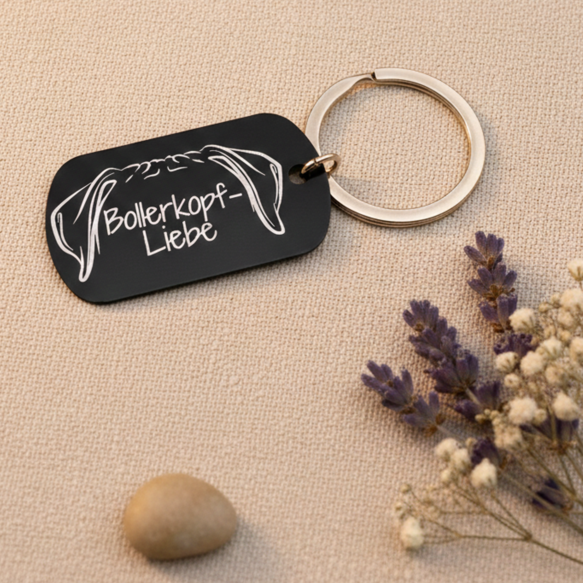 Gravierter Schlüsselanhänger Alu 