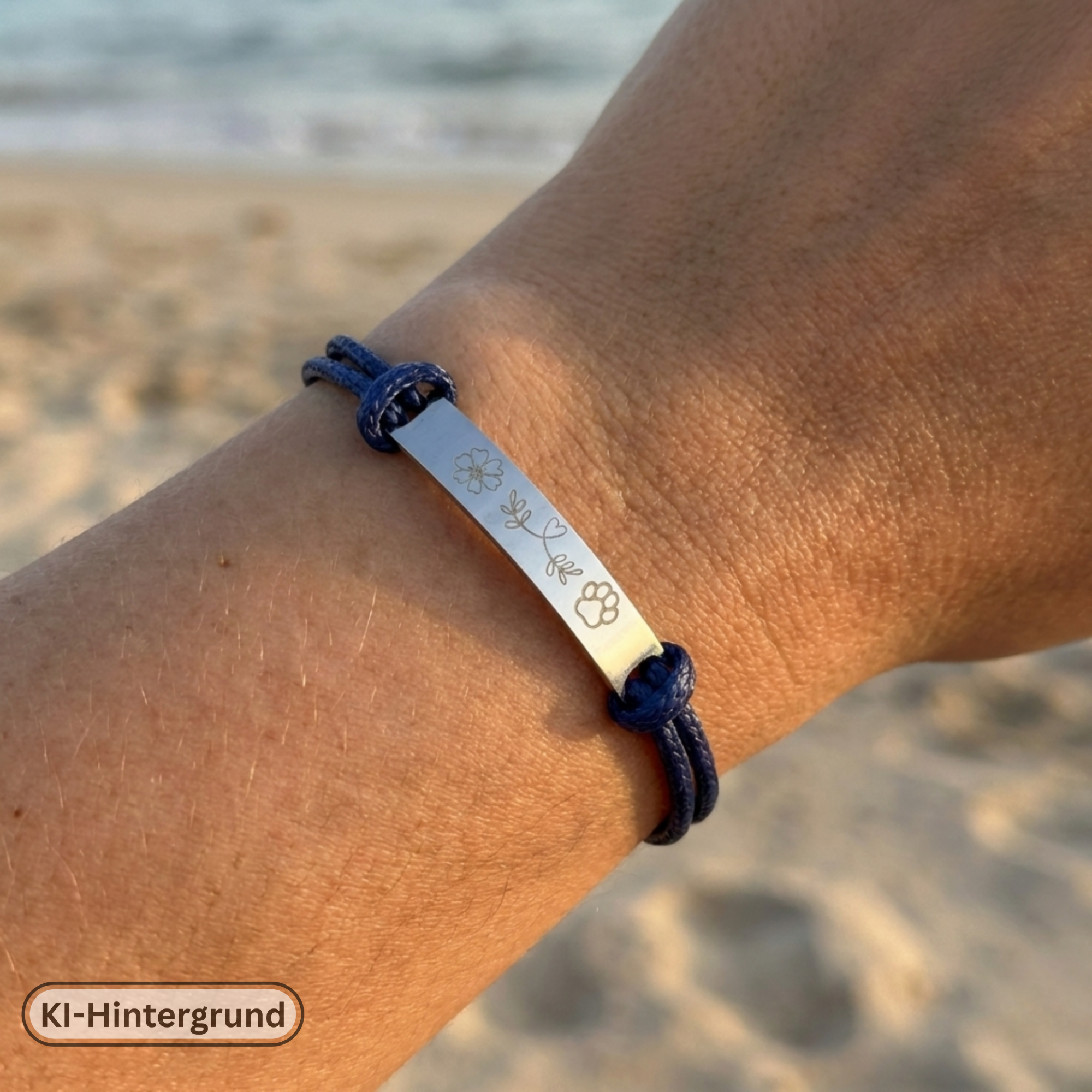 Cord Bracelet with Engraving