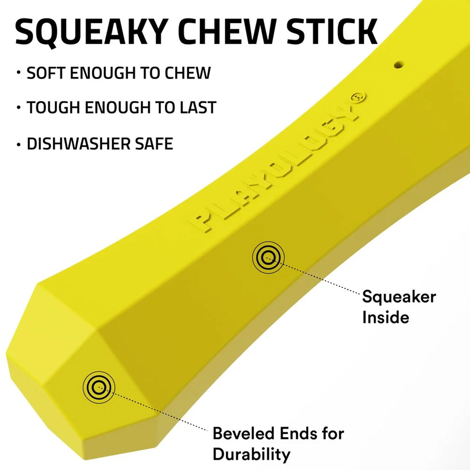Playology Squeaky Chew Stick Huhn