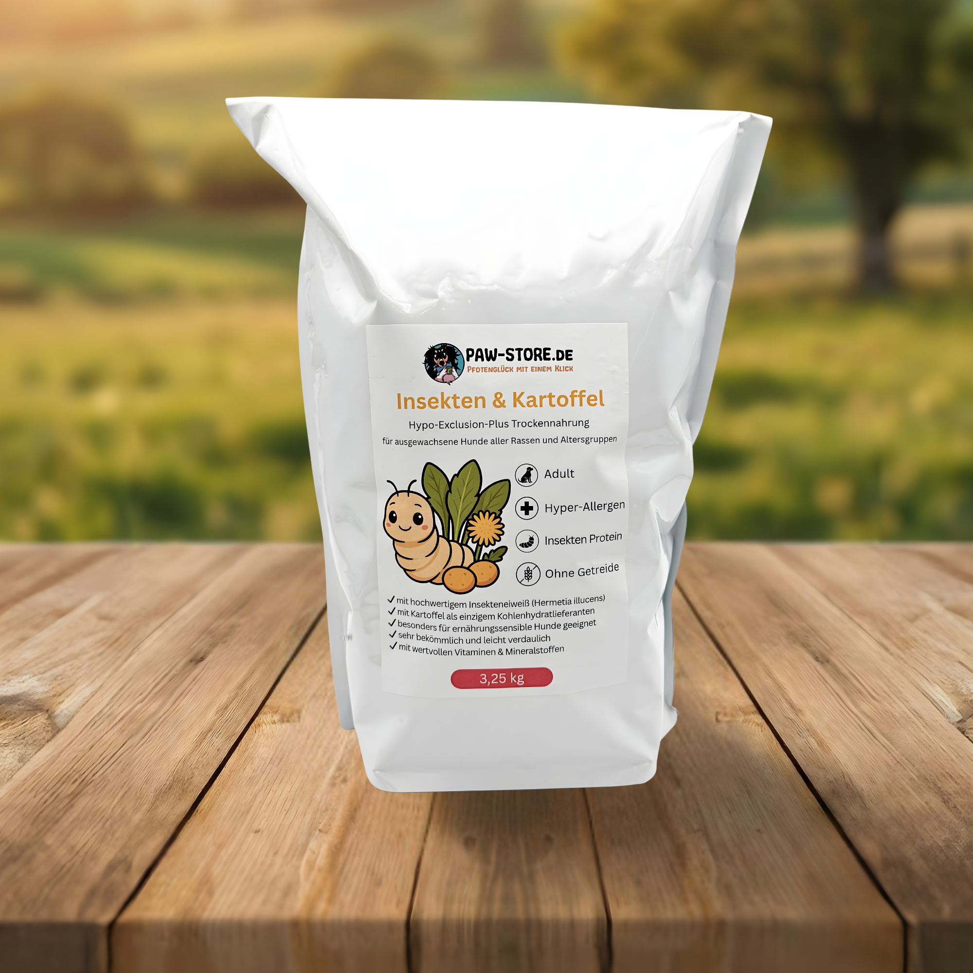 Trockenfutter Insekten & Kartoffel