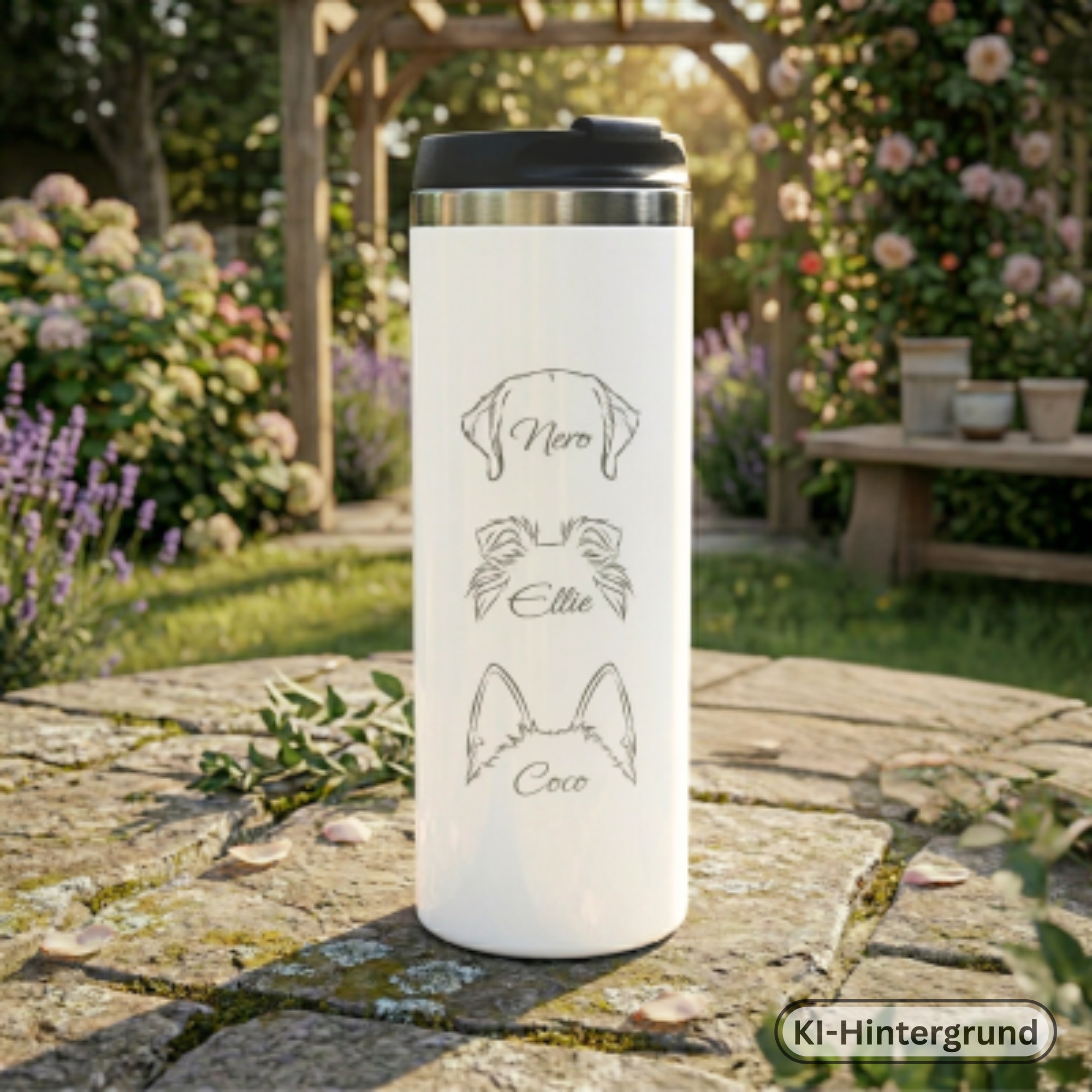 Custom Engraved Stainless Steel Tumbler 340ml