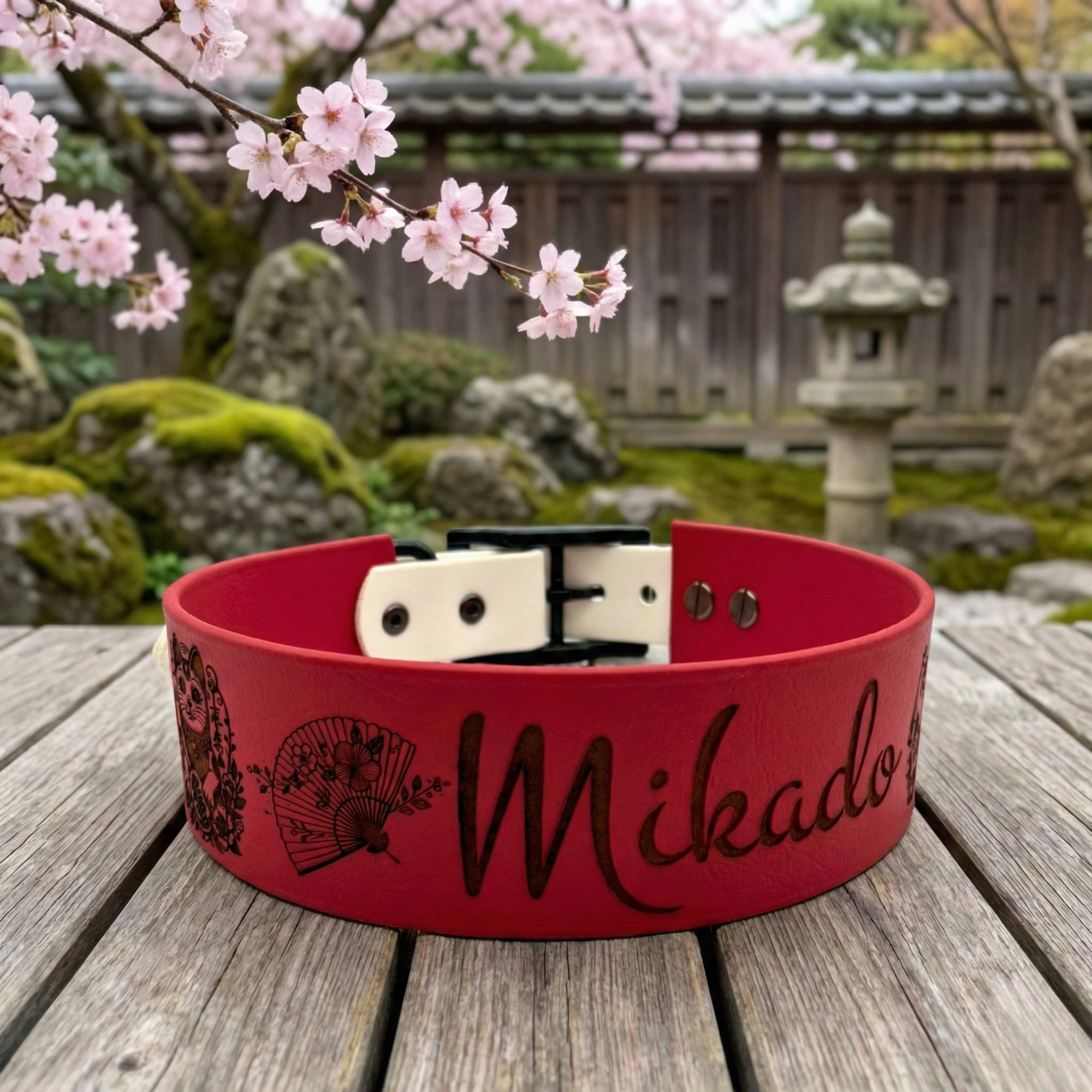 Graviertes Halsband - Japan Edition in 38mm